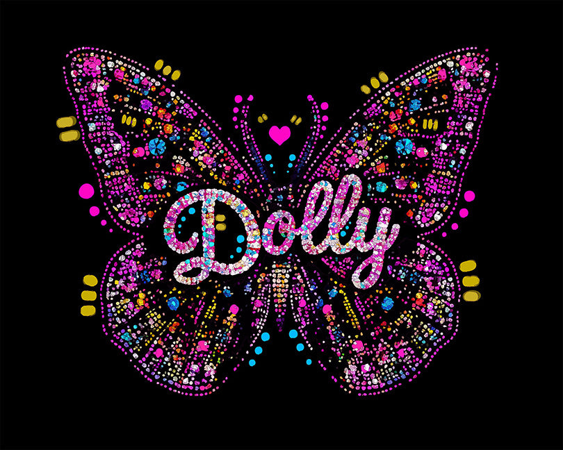 The Rhinestone Dolly Butterfly Mini Print (Ltd. Edition) (082726)