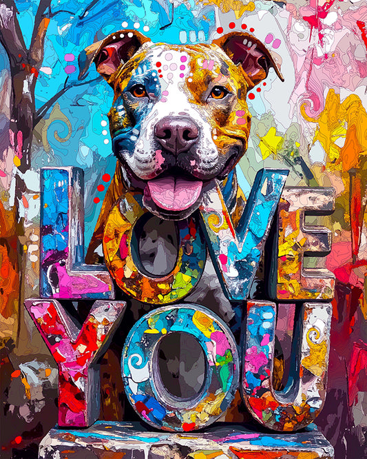 The Rock Solid Love Pittie Mini Print (Ltd. Edition) (073025)