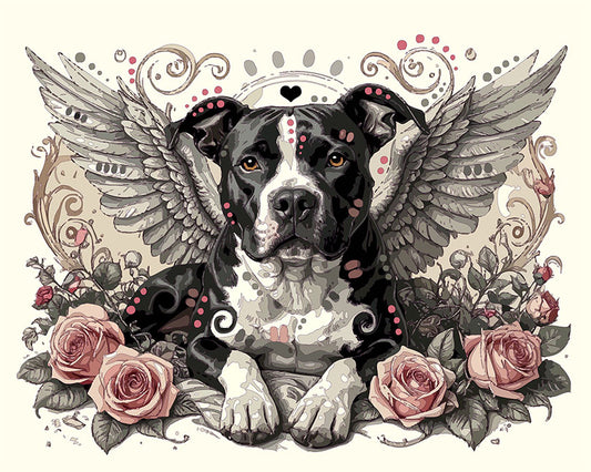 The Rose Bed Forever Pittie Mini Print (Ltd. Edition) (121625)