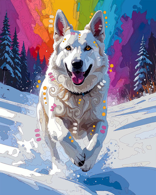 The Run Home Winter Shep Mini Print (Ltd. Edition) (122225)