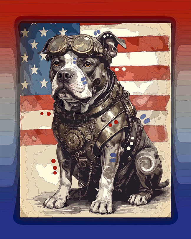 The SP American Pittie Mini Print (Ltd. Edition) (070326)
