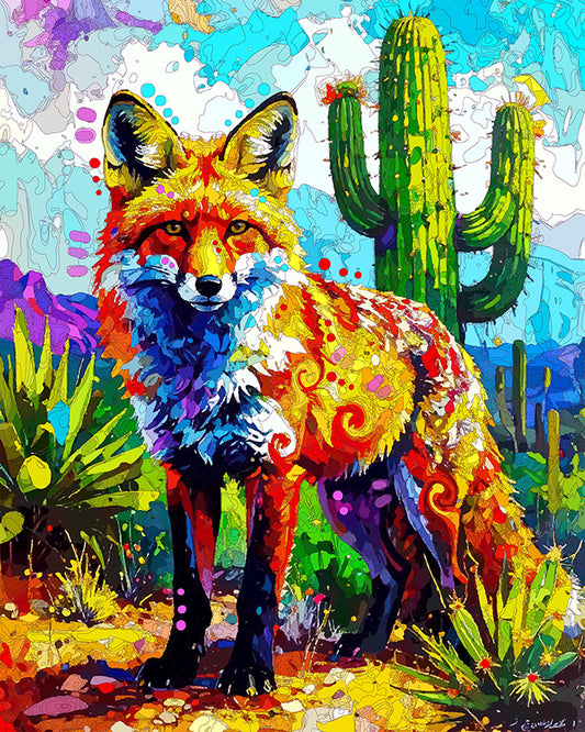 The Saguaro Fox Mini Print (Ltd. Edition) (080825)