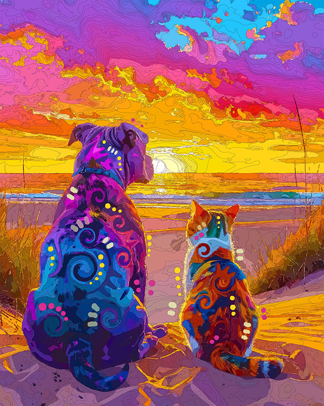 The Sand Dune Sunset Duo Mini Print (Ltd. Edition) (090726)