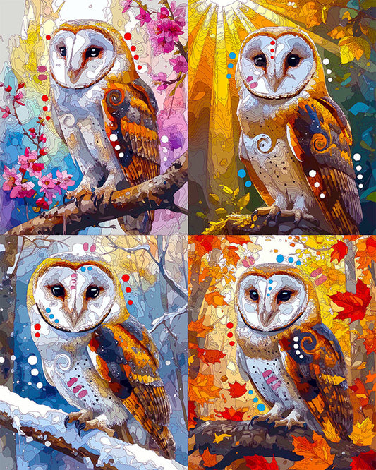 The Seasons Of The Barn Owl Mini Print (Ltd. Edition) (031826)