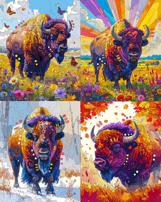 The Seasons Of The Bison Mini Print (Ltd. Edition) (020226)