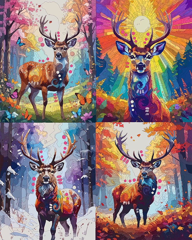 The Seasons Of The Buck Mini Print (Ltd. Edition) (021826)