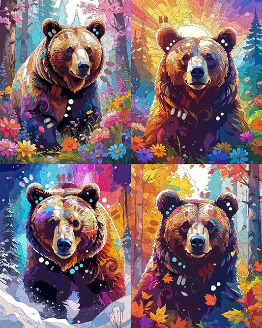 The Seasons Of The Grizzly Mini Print (Ltd. Edition) (030326)