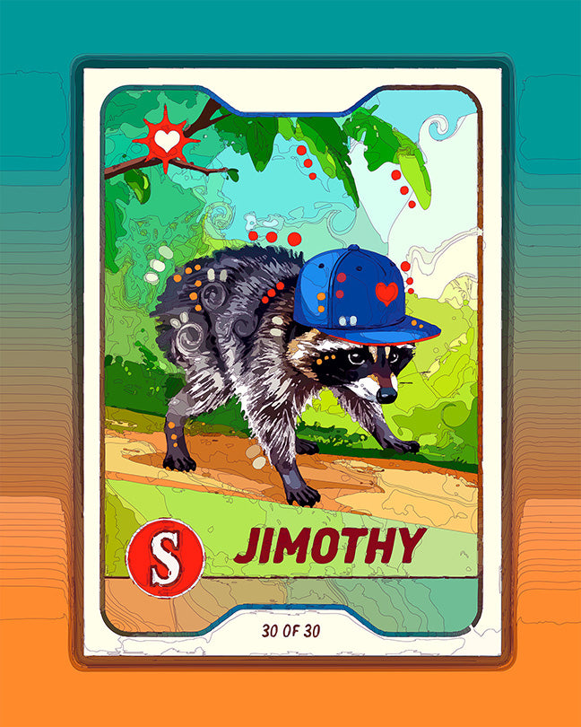 The Seattle All-Star Jimothy Card Mini Print (Ltd. Edition) (090126)