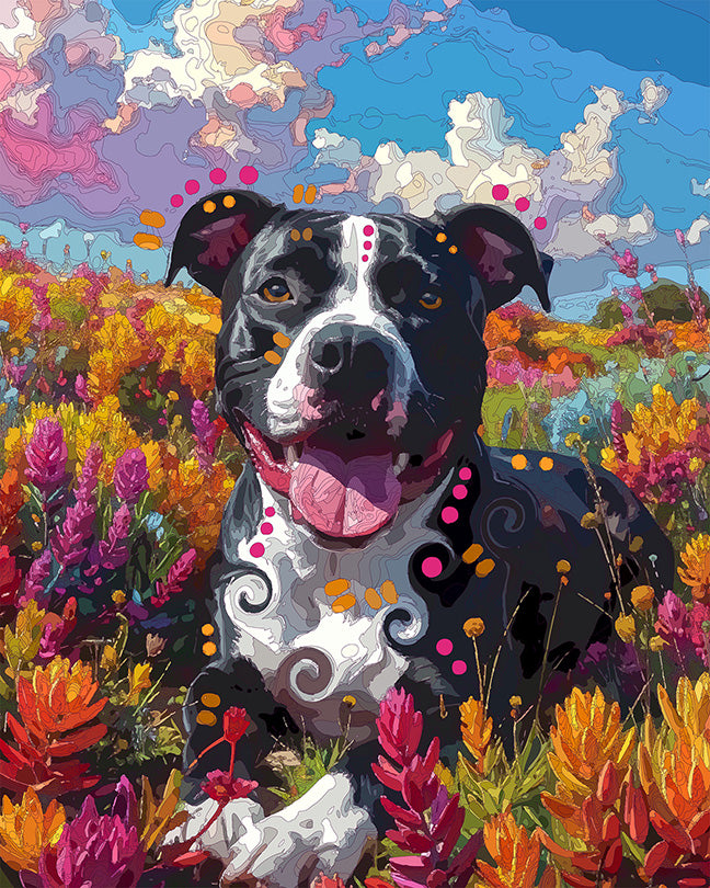 The Sedum Field Pittie Mini Print (Ltd. Edition) (082726)