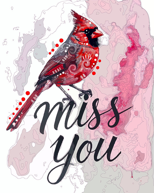 The Sentiment Cardinal Mini Print (Ltd. Edition) (092325)