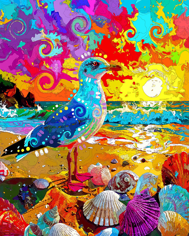 The September Seagull Mini Print (Ltd. Edition) (090326)