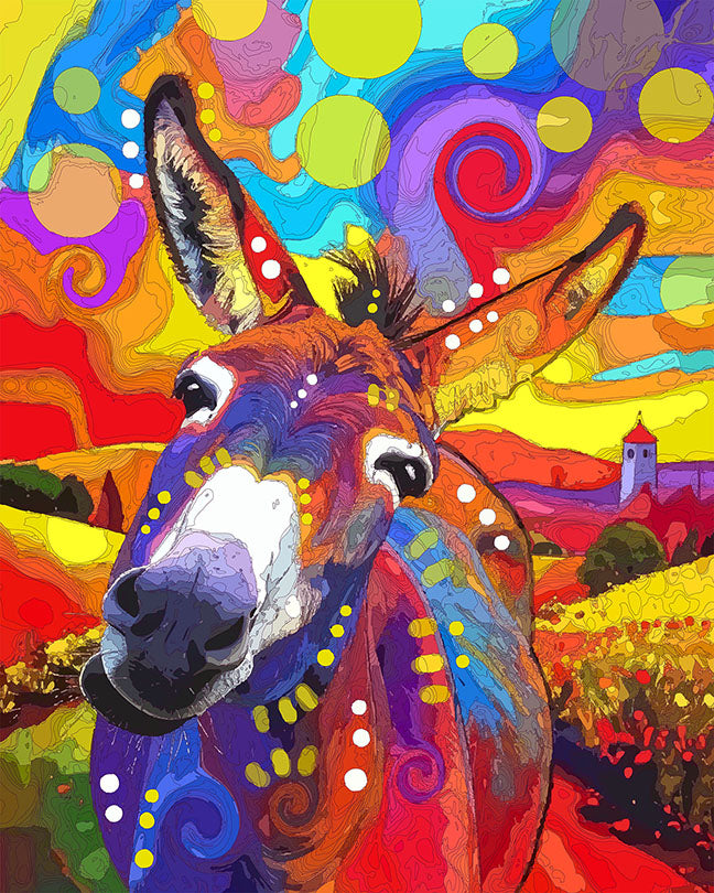 The Shaking Donkey Mini Print (Ltd. Edition) (033026)