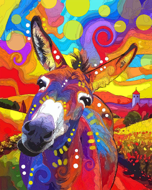 The Shaking Donkey Mini Print (Ltd. Edition) (033026)