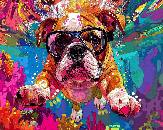 The Shallow Dive Little Bulldog Mini Print (Ltd. Edition) (122925)