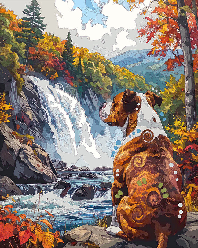 The Shenandoah View Pittie Mini Print (Ltd. Edition) (081026)