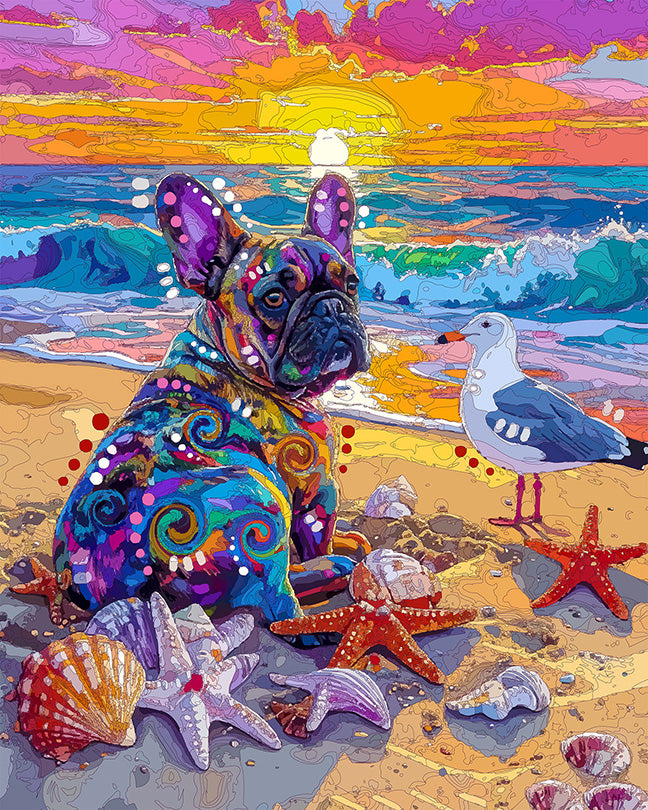 The Shoreline Frenchie Mini Print (Ltd. Edition) (081826)