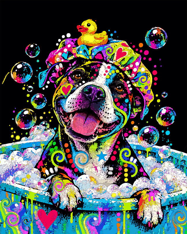 The Shower Cap Pittie Mini Print (Ltd. Edition) (101626)