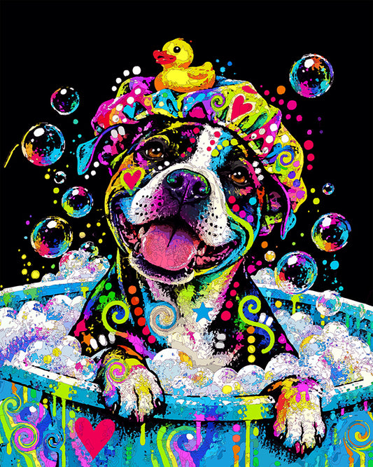 The Shower Cap Pittie Mini Print (Ltd. Edition) (101626)