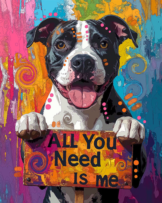 The Sign Saying Pittie Mini Print (Ltd. Edition) (042726)