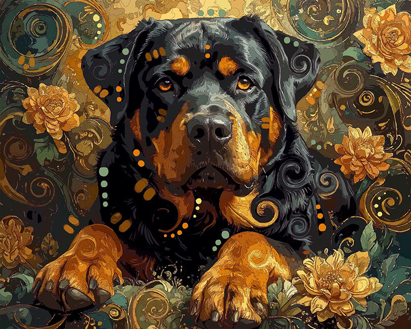 The Sitting Pretty Little Rottie Mini Print (Ltd. Edition) (111925)