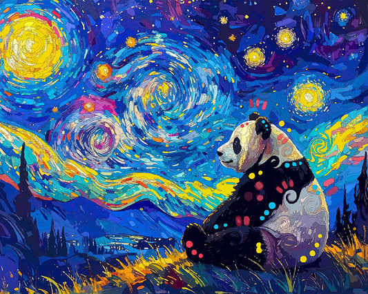 The Sitting Starry Panda Mini Print (Ltd. Edition) (021726)