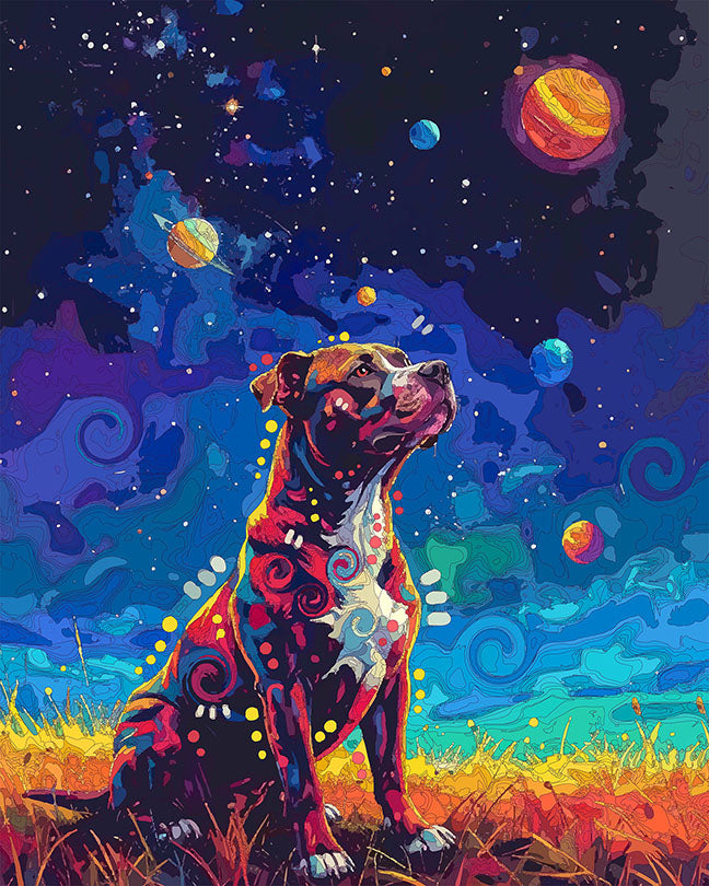 The Six Planet Parade Pittie Mini Print (Ltd. Edition) (081126)