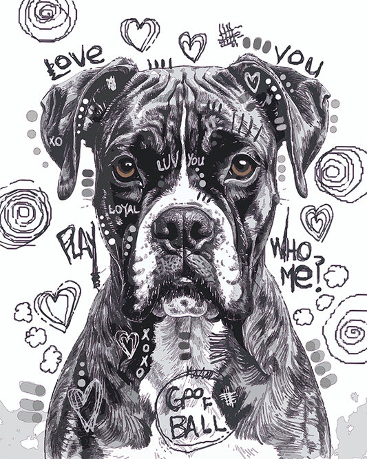 The Sketchy Boxer Mini Print (Ltd. Edition) (091225)