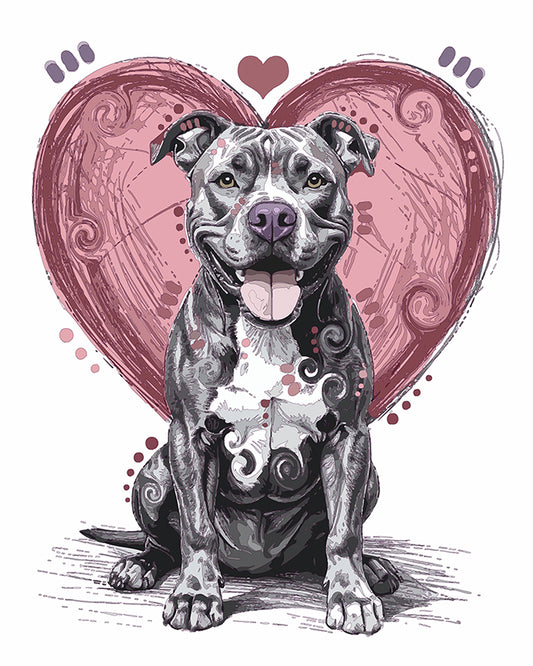 The Sketchy Heart Sitter Mini Print (Ltd. Edition) (092925)