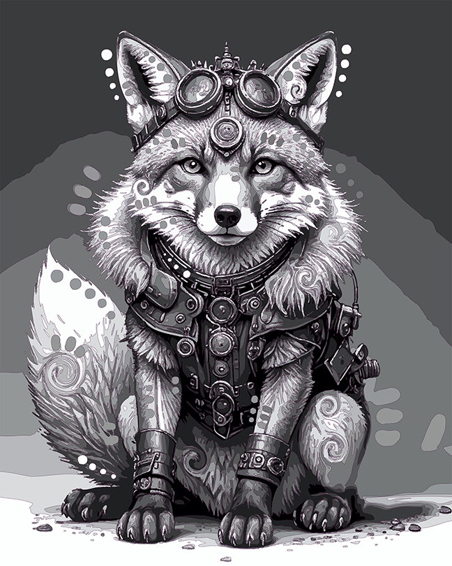 The Sketchy Steampunk Fox Mini Print (Ltd. Edition) (102925)
