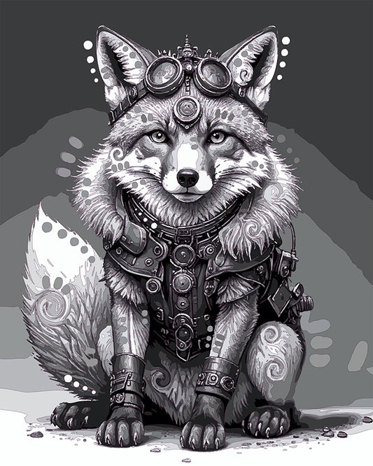 The Sketchy Steampunk Fox Mini Print (Ltd. Edition) (102925)