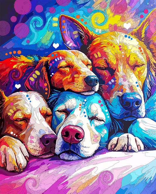 The Sleepy Pile Up Mini Print (Ltd. Edition) (081825)