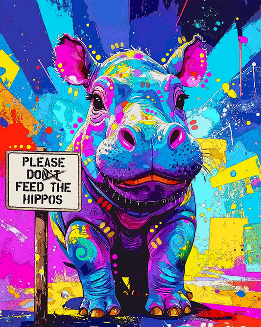 The Sly Little Hippo Mini Print (Ltd. Edition) (081325)