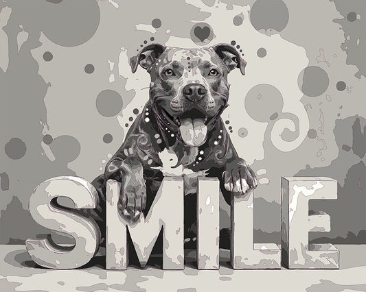 The Smile Bubble Pittie Mini Print (Ltd. Edition) (012726)