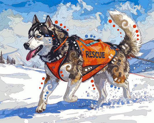 The Snow Rescue Husky Mini Print (Ltd. Edition) (052926)