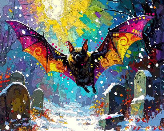 The Snow Squall Bat Mini Print (Ltd. Edition) (122925)