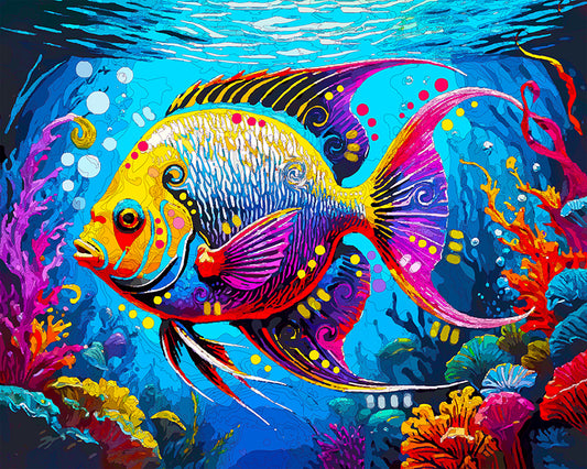 The Solitude Angel Fish Mini Print (Ltd. Edition) (073125)