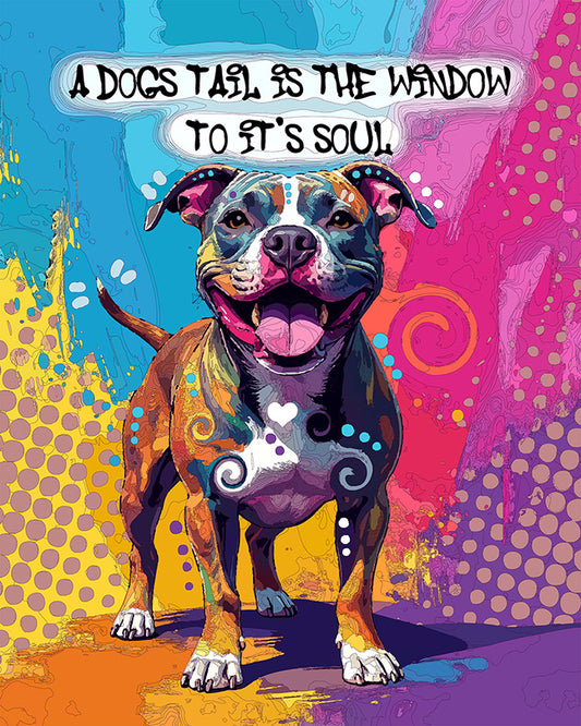 The Soul Tail Pittie Mini Print (Ltd. Edition) (071626)