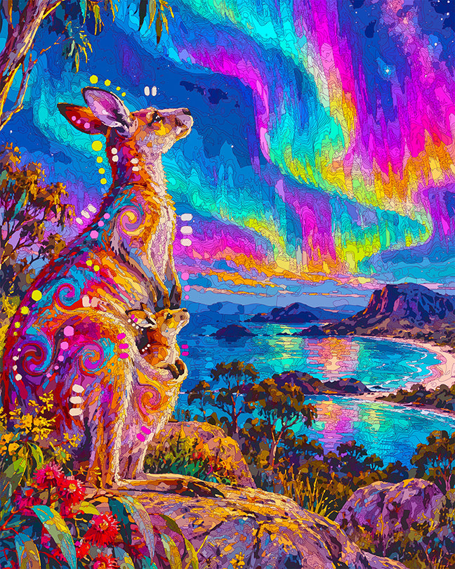 The Southern Lights Roos Mini Print (Ltd. Edition) (092126)