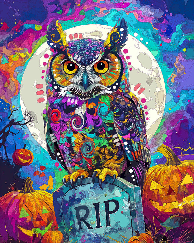 The Spooked Owl Mini Print (Ltd. Edition) (102125)