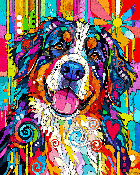 The Stained Glass Bernese Mini Print (Ltd. Edition) (100926)