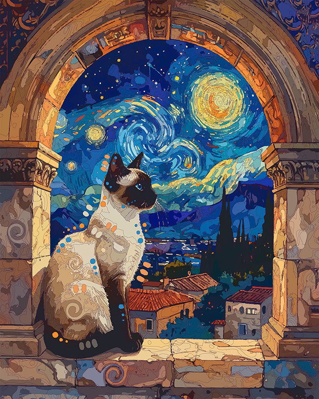 The Starry Arch Siamese Mini Print (Ltd. Edition) (081426)