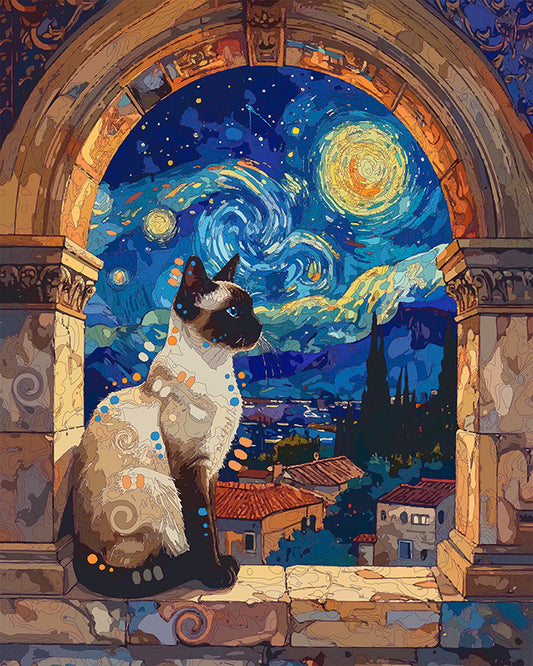 The Starry Arch Siamese Mini Print (Ltd. Edition) (081426)