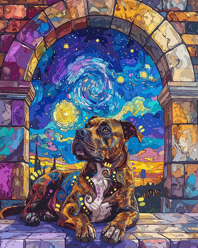 The Starry Archway Brindle Mini Print (Ltd. Edition) (081126)