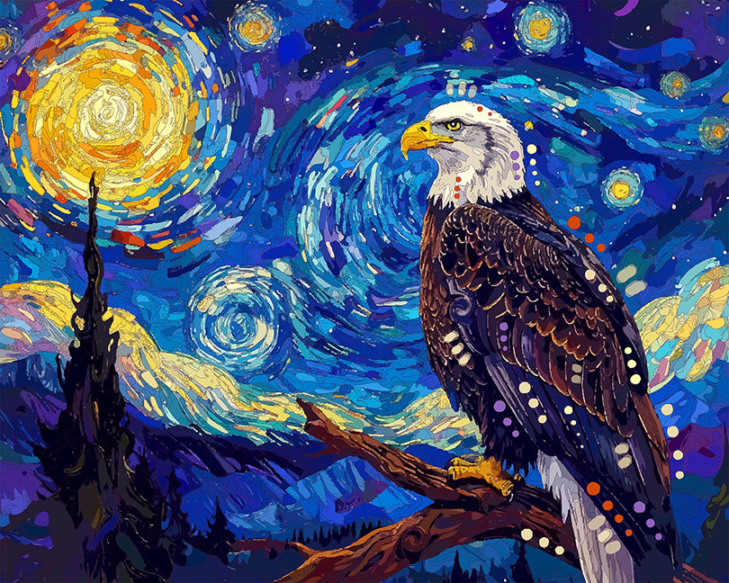 The Starry Eagle Mini Print (Ltd. Edition) (050826)