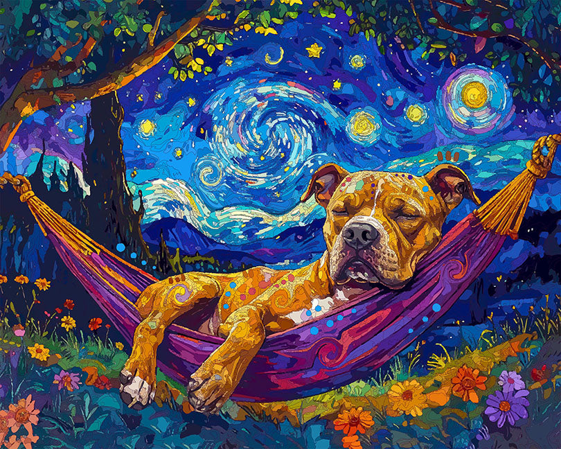 The Starry Hammock Dreamer Pittie Mini Print (Ltd. Edition) (030926)