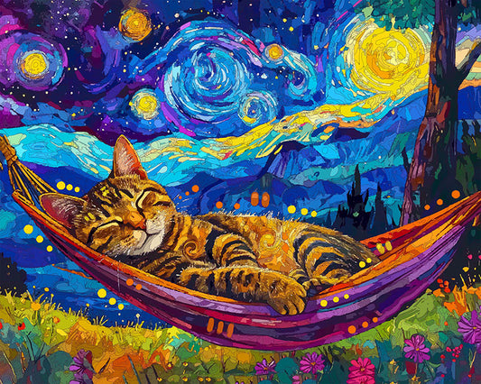 The Starry Hammock Dreamer Tabby Mini Print (Ltd. Edition) (030926)
