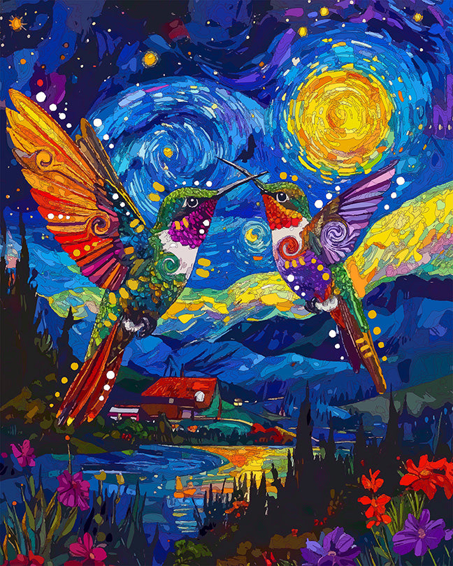 The Starry Hummingbird Meet Mini Print (Ltd. Edition) (082526)