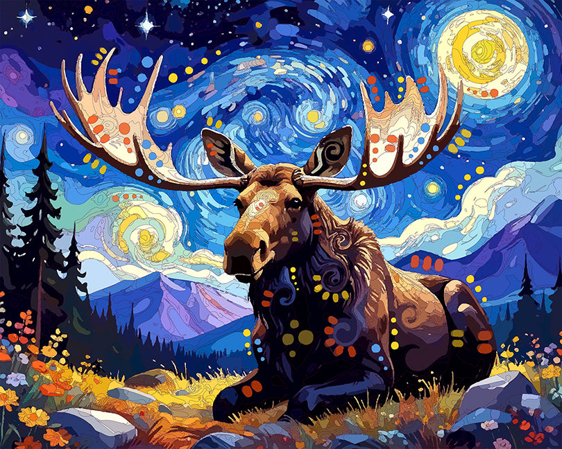 The Starry Moose Mini Print (Ltd. Edition) (120525)