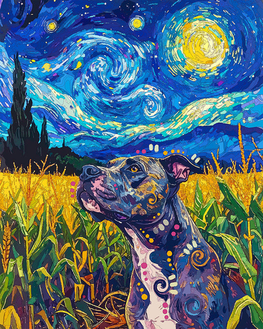 The Starry Night Cornfield Mini Print (Ltd. Edition) (072326)