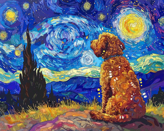 The Starry Night Doodle Mini Print (Ltd. Edition) (040626)